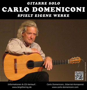 Carlo Domeniconi Plakat: Solo Konzerte 2016