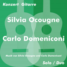 Flyer: Silvia Ocougne und Carlo Domeniconi Konzert in Berlin, 19. März 2016